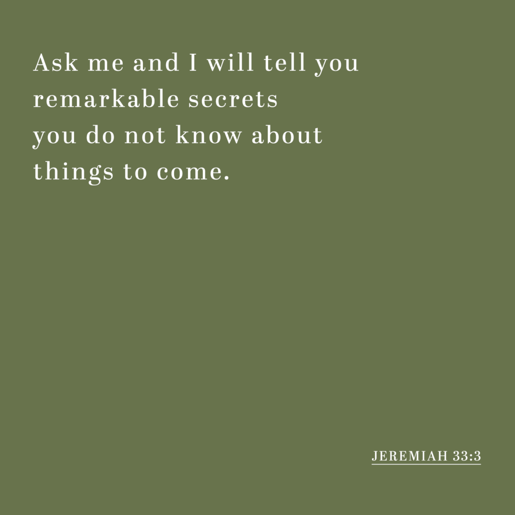 Jeremiah 33:3